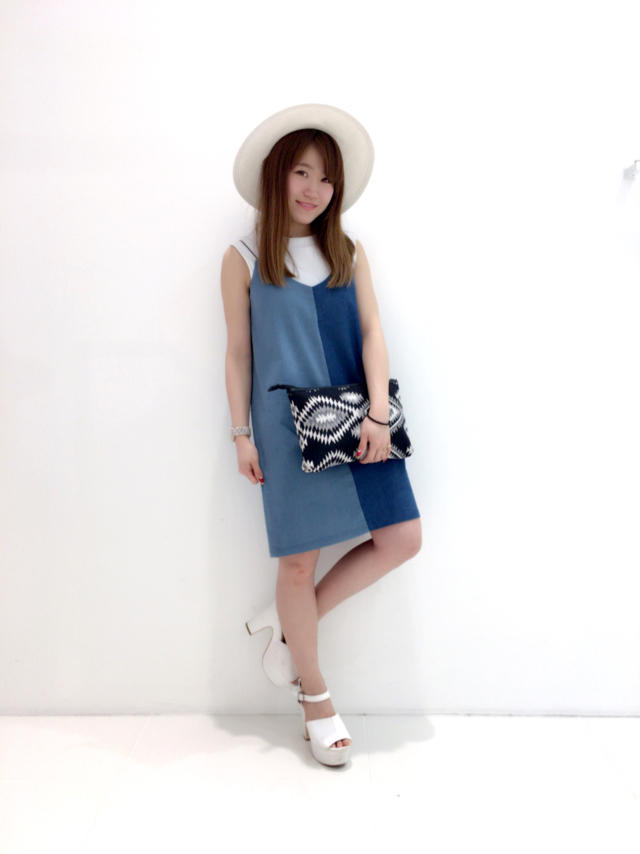 バイカラーワンピース♡Ayana