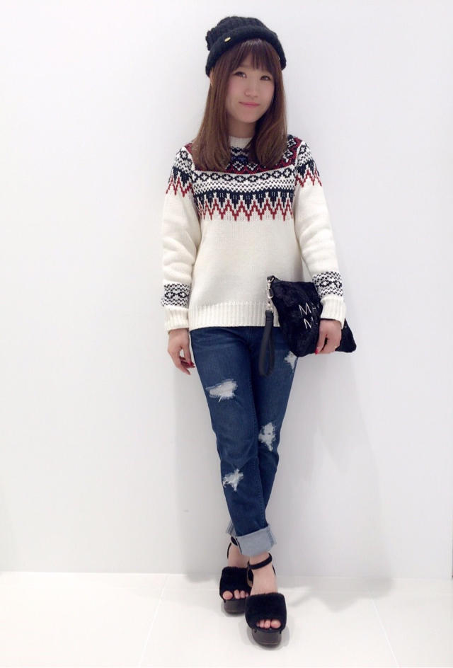 トライバル柄ニット♡