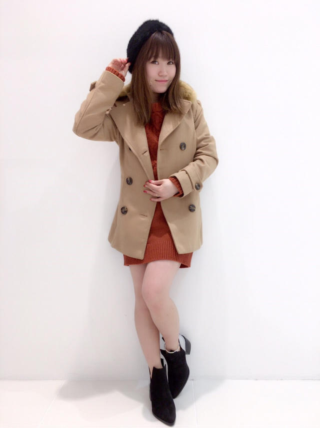 寒い日にはファー付きアウター...♪*ﾟ