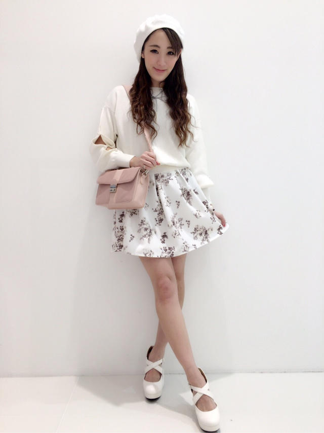 春の流行♡花柄スカート♡Haruka