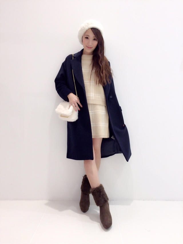 大人気♡チェック柄set up×チェスターコート♡karen