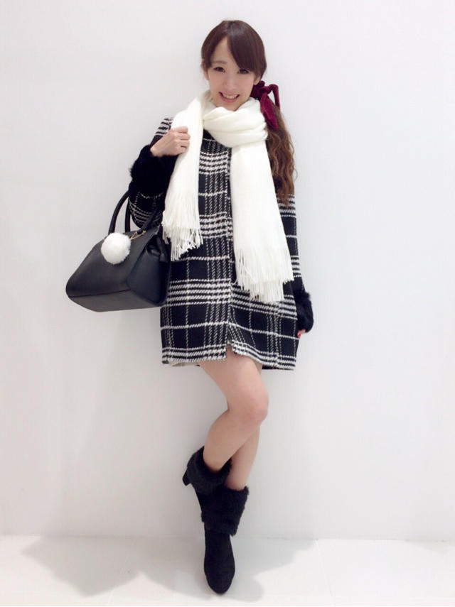 狙い目なチェックコート♡OFFshot in DISNEY♡yuko