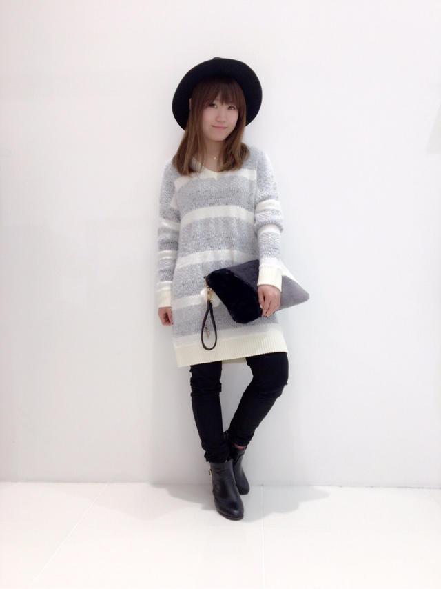 グラデボーダーチュニック♡不思議の国に行ってきました♡nami
