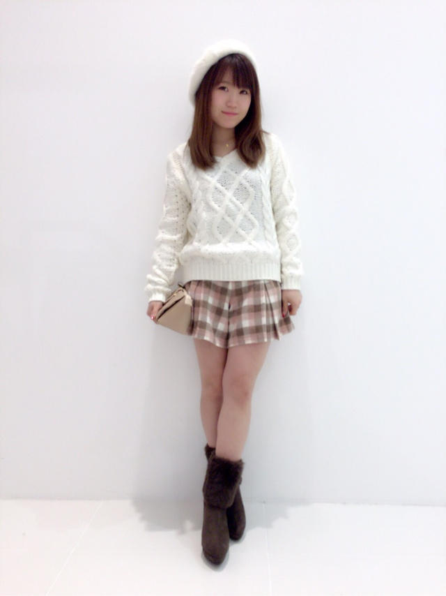 ケーブルニット♡ガーリーコーデ♡karen