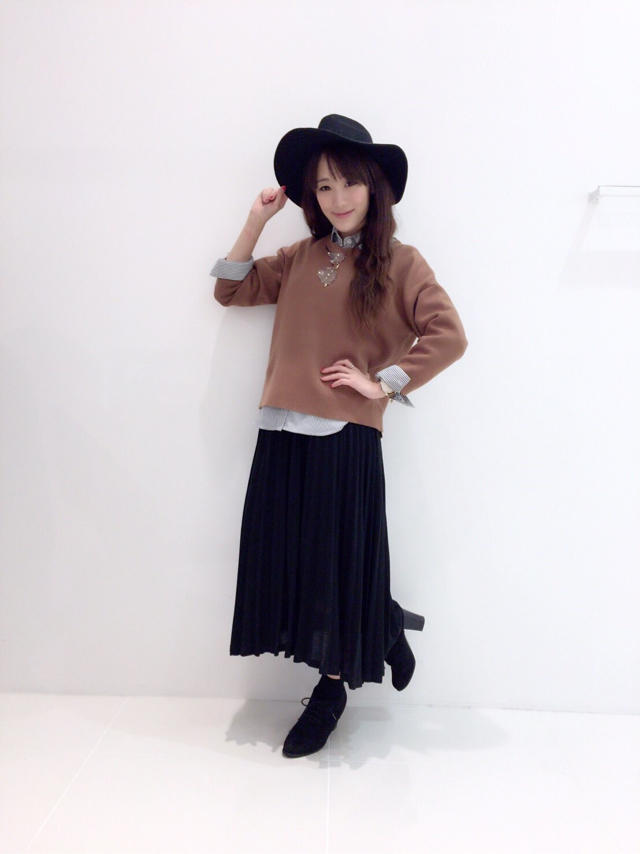 ストライプシャツ×ニットセット♡おまけ♡karen