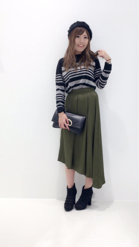 アシンメトリースカート♡営業終わりに…！