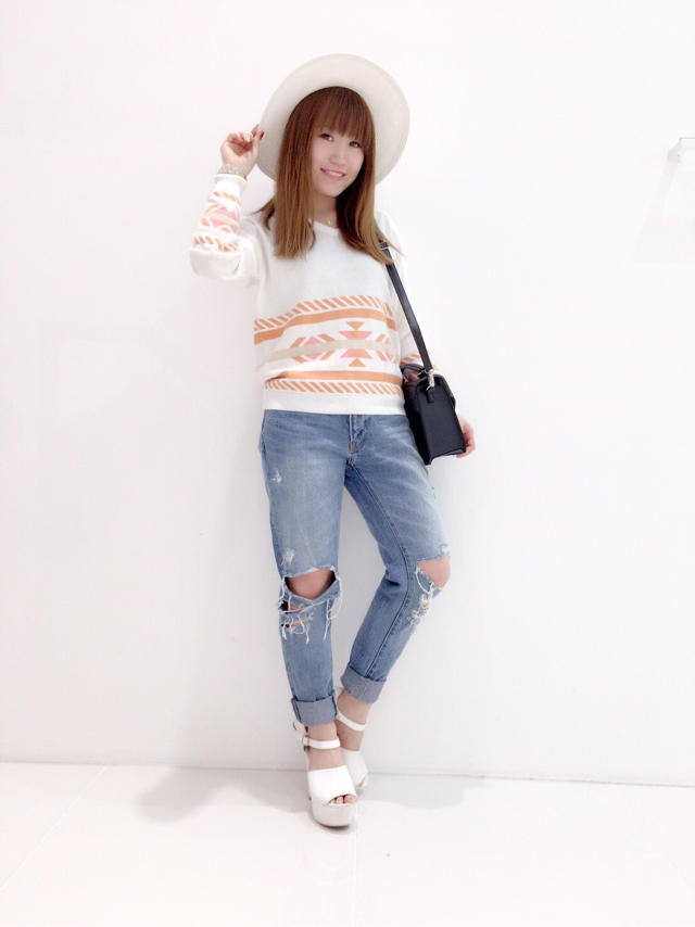 オルテガ柄♡ニットトップス♡Haruka