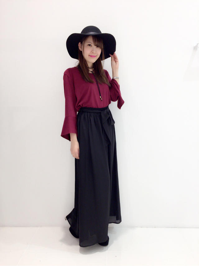 ベル袖トップス♡プライベートショット♡Haruka
