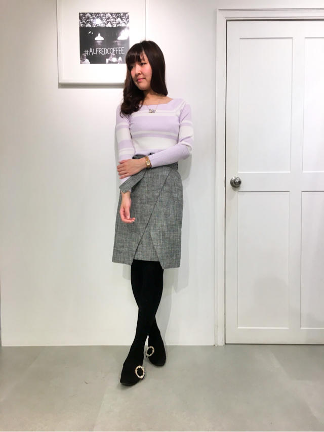 春まで着るならこれで決まり！！♡ボーダー×スカラップ♡