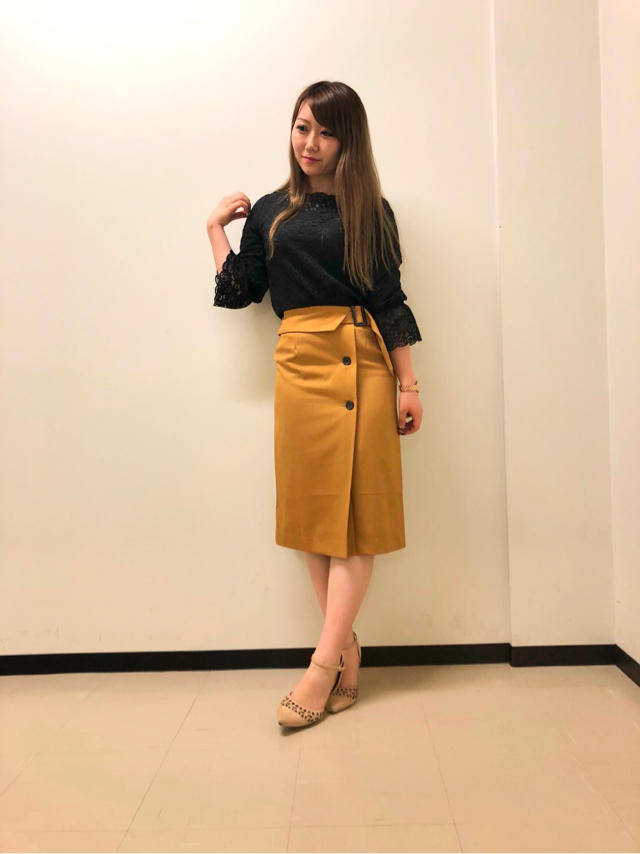 ミモレ丈タイトスカート♡カタログ掲載です♡