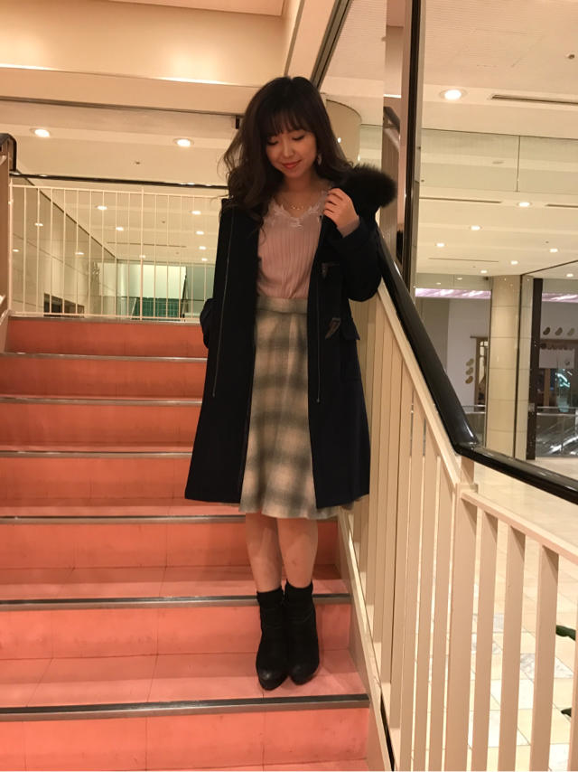 冬の定番アイテム‼︎ロングダッフルコート♡♡