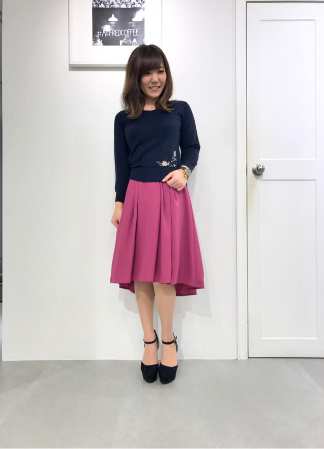 技アリ☆なテープ刺繍のプチプラニット♡