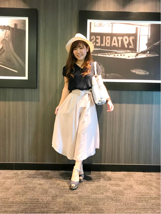 楽がいい！可愛らしさも欲しい！！そんな時のきれいめスカーチョ☆