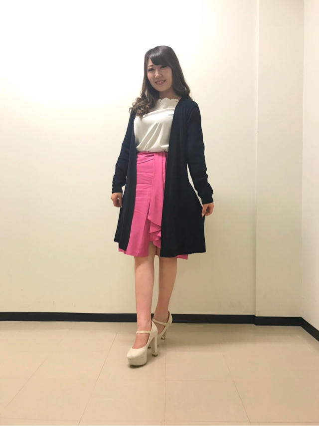 控えめパールが印象的♡ロングカーディガン