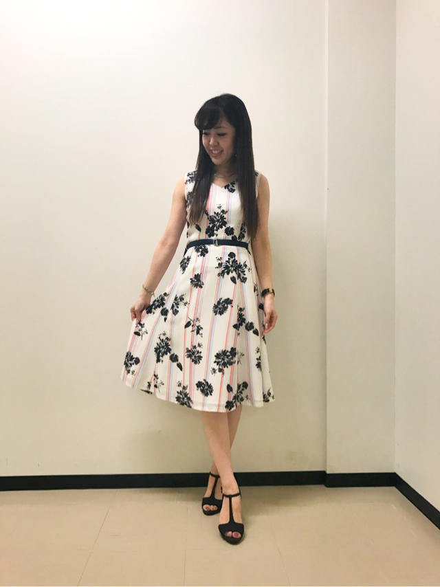 一枚で主役級♡新作ストライプ×花柄ワンピース♡♡