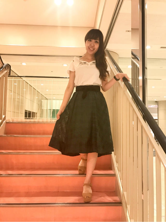 LUMINE店先行♡肩リボン刺繍ブラウス♡andスタバ(^^)