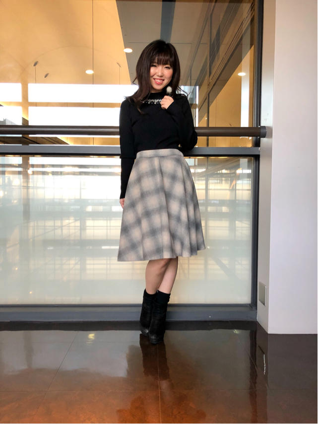 秋冬コーデの大本命♡チェックスカート