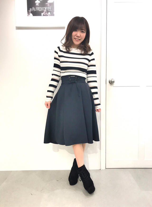 ☆首元に注目〜♡スカラネックリブニット☆