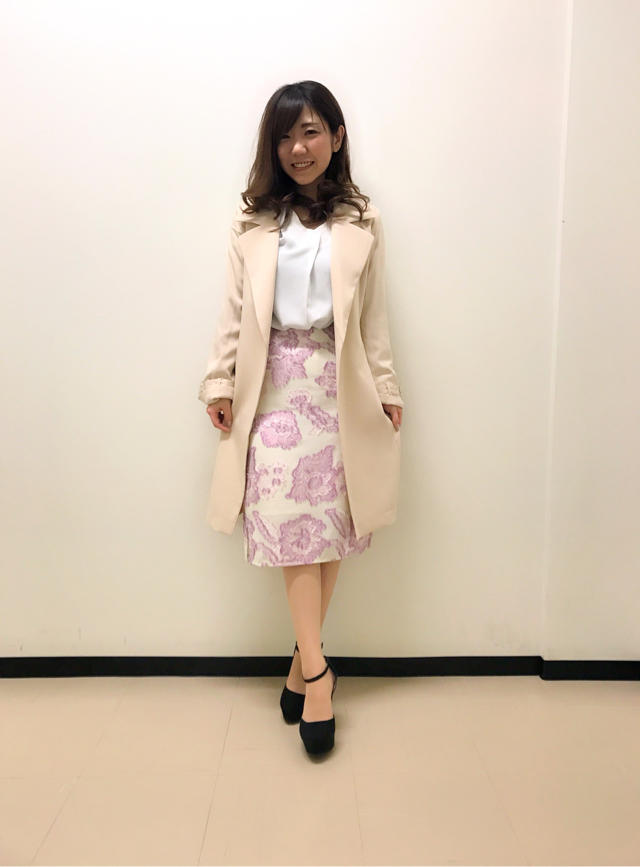 大人女子必見♡ジャガード織りタイトスカート