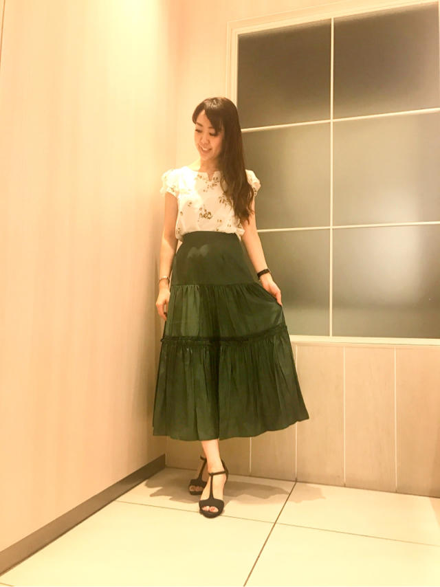 大人甘かわスタイルにもってこい！♡フラワーブラウス♡
