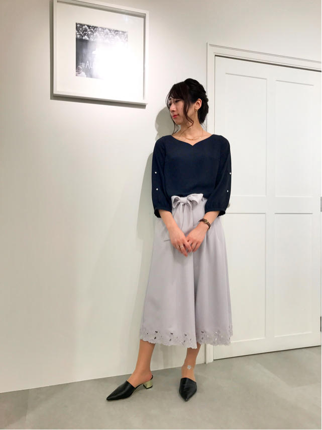 パール☆刺繍で大人レディーに♡