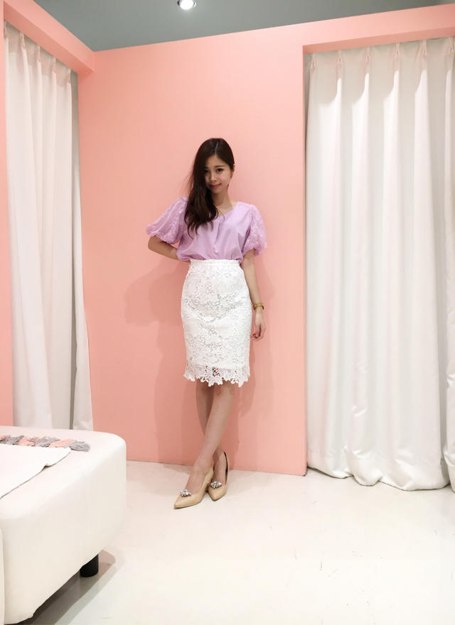 キレイめなレースタイトスカート♡工藤