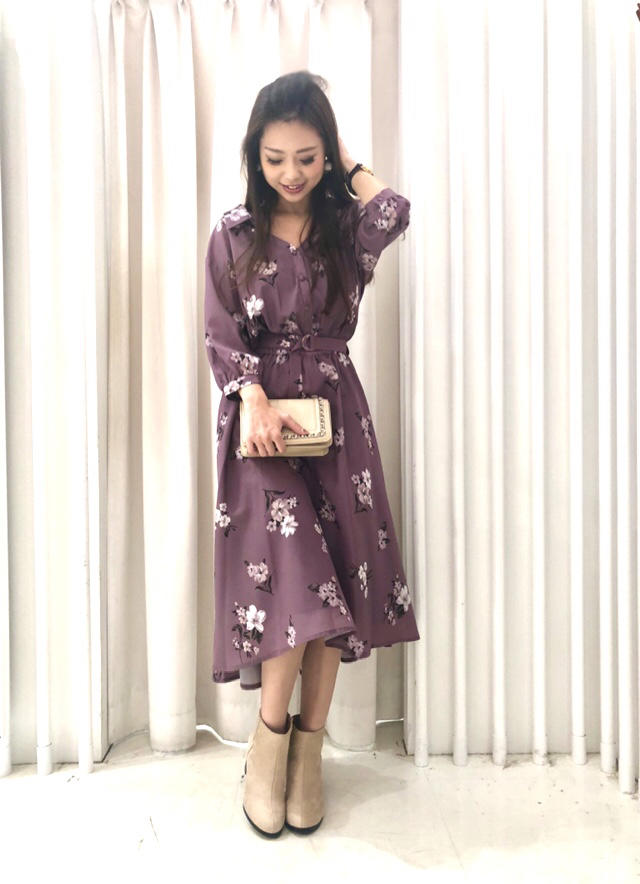 フラワーシャツワンピース♡角南