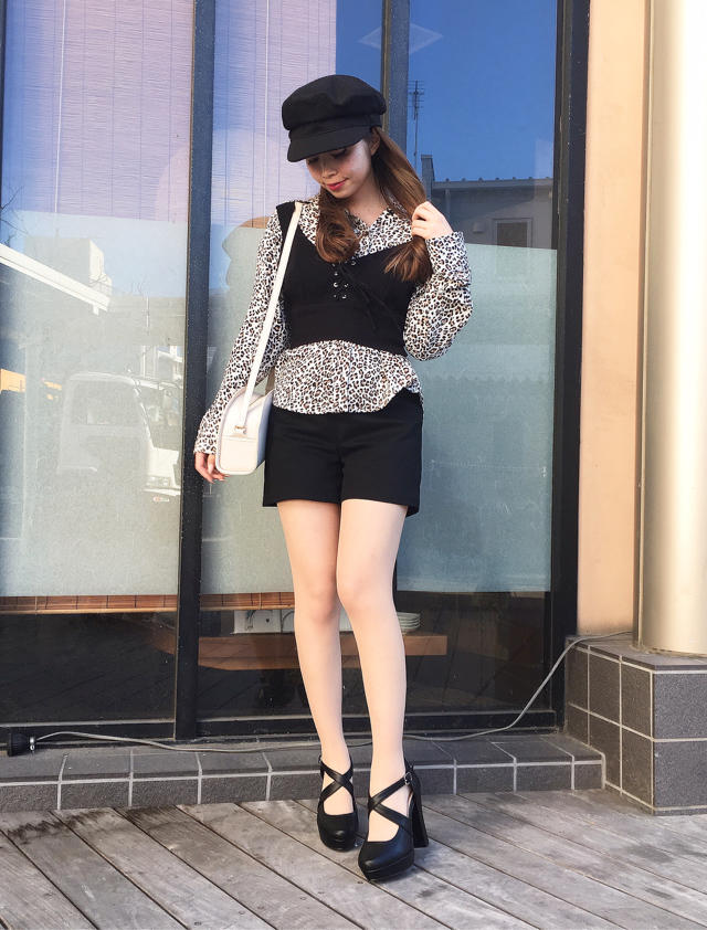 トレンドのレオパード柄シャツ♡工藤