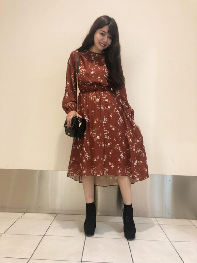 花柄ワンピース♡武居