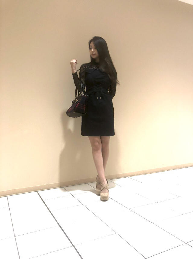 インナー付きデニムワンピース♡角南