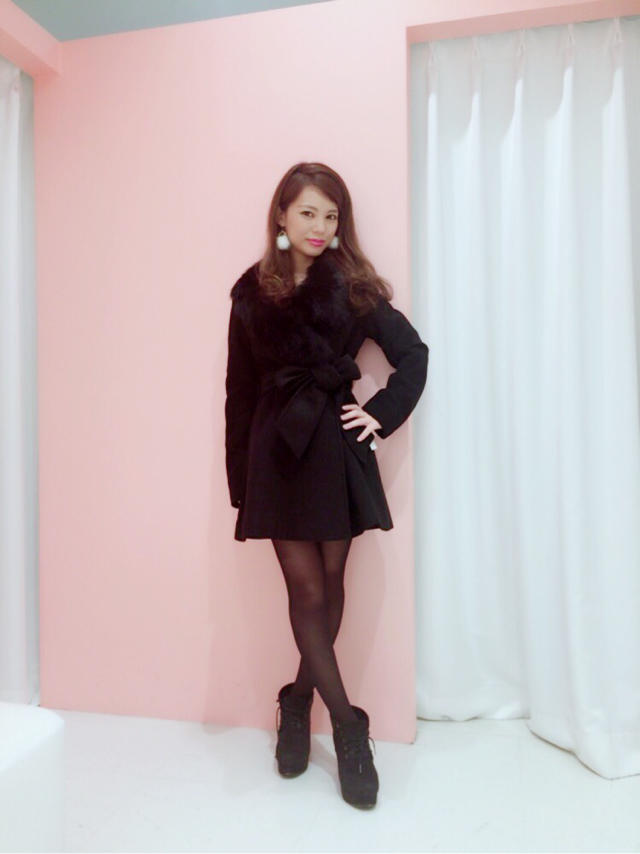 ♡フィットアンドフレアコート♡  黒豆●●