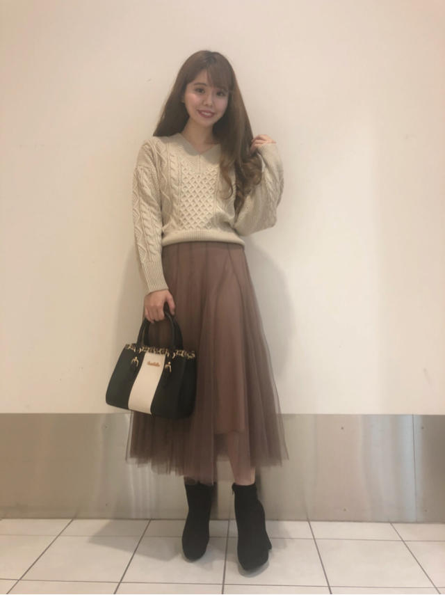 新作ニットコーデ♡武居