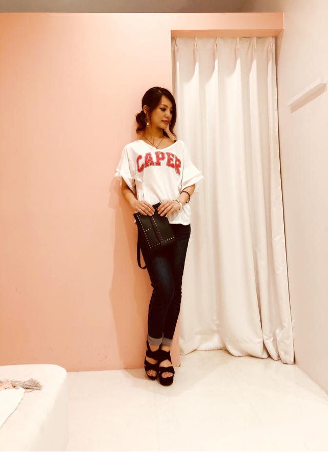 ♡美シルエットロゴT♡ 黒豆⚫︎⚫︎