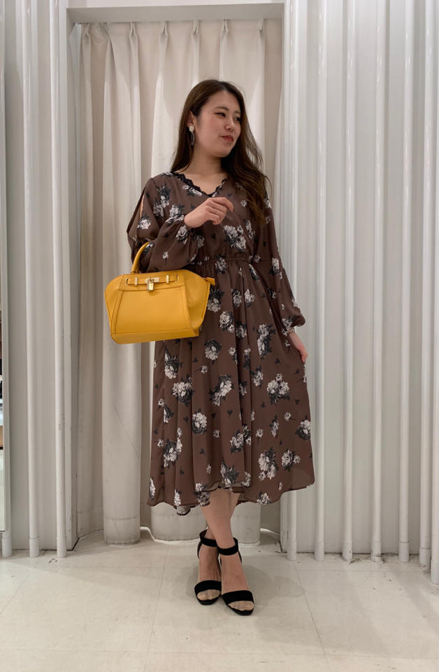 花柄カシュクールワンピース♡永田