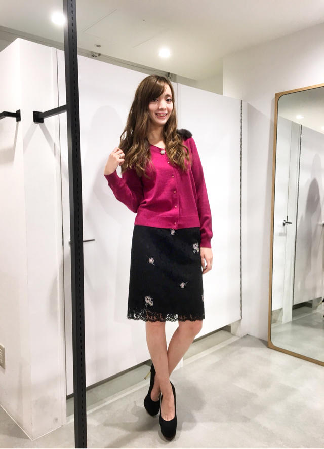 新作♡ラビットファー付カーディガン(*´꒳`*)