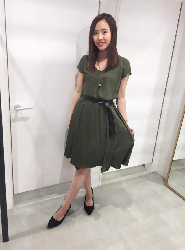 嬉しいベルト付き♡ワンピース(*´꒳`*)