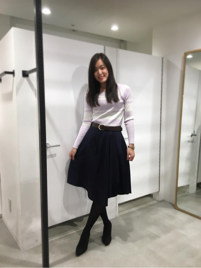 ♡ボーダースカラップニット♡営業時間変更について