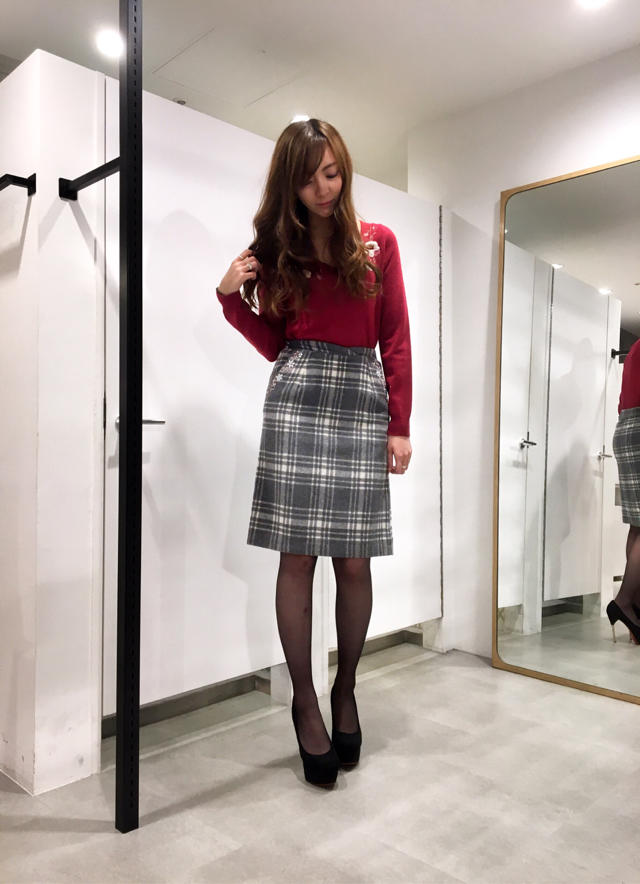 再入荷♡チェック柄スカート(*´꒳`*)♫