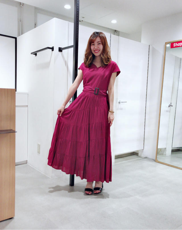 トレンド感満載ティアードロングワンピース♡(>◡<)♡
