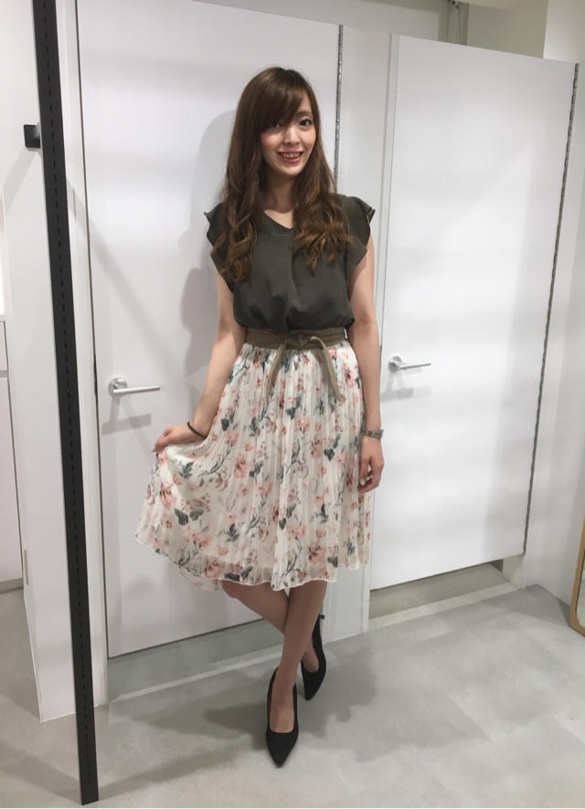 晩夏シリーズ♡花柄ドッキングワンピース(*˘︶˘*).｡.:*♡