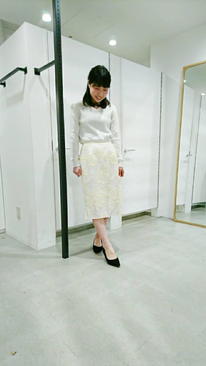 ★新作★美村購入カッティングフラワー刺繍ニット