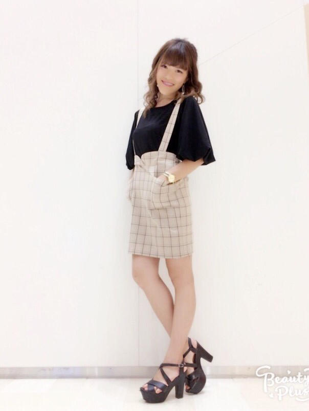 着まわし最適♡サスペンダー付きスカート♡♡MAIKO