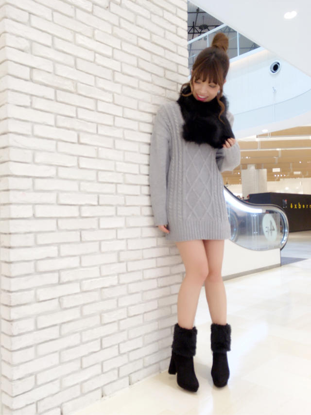 デートにもおすすめ♡ケーブルニットワンピ♪♪MAIKO
