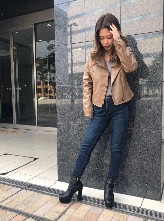 大人気‼️洗えるライダース♡mai