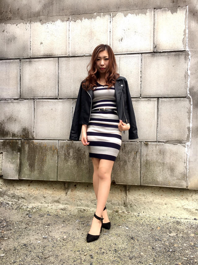 ボーダーニットワンピ♡kotone