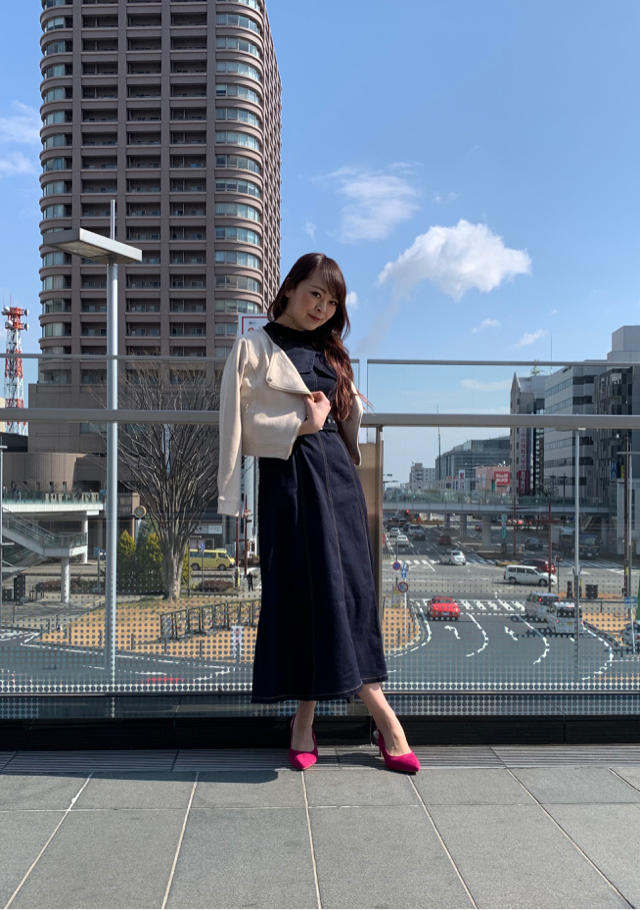ロングドッキングワンピース(*^◯^*)♡