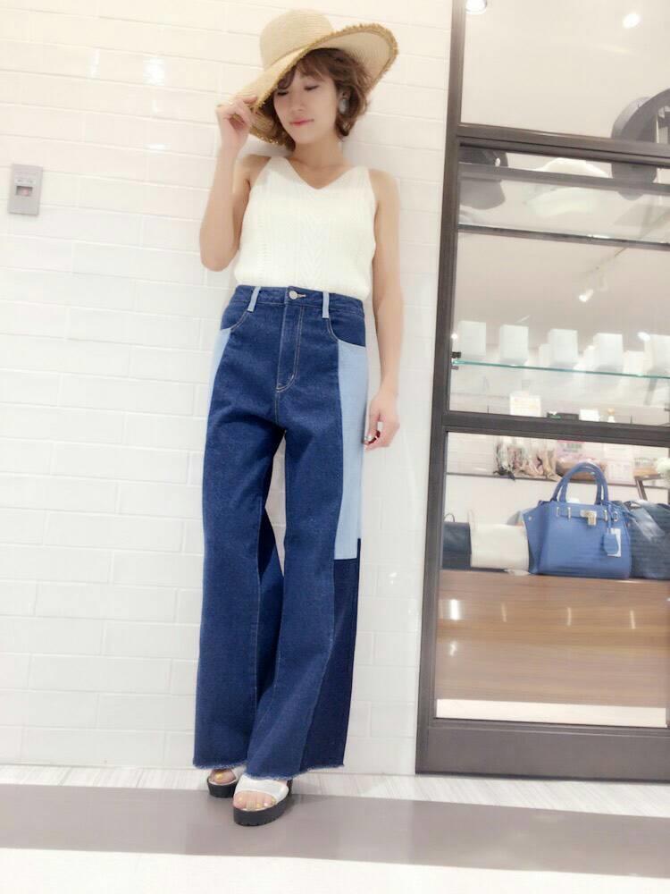 パッチワークワイドパンツ♡