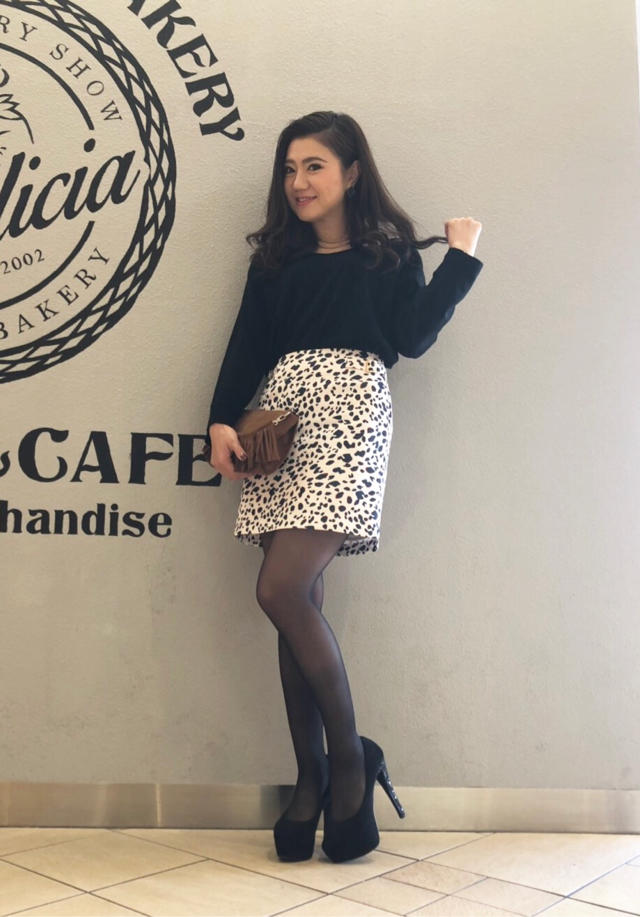 レオパード台形スカート(*^◯^*)♡