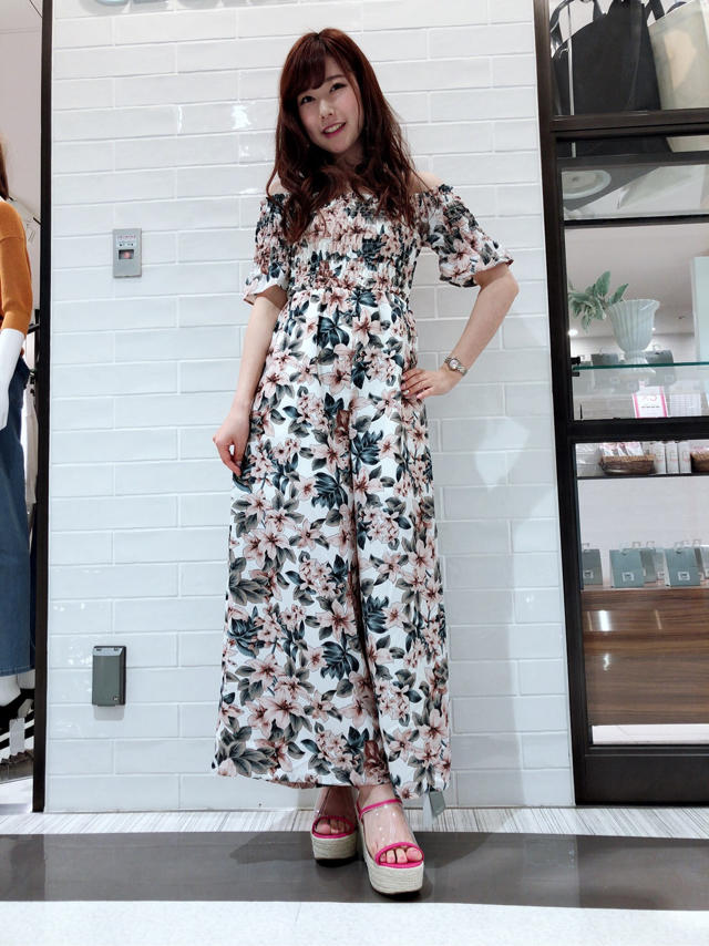 再入荷❥花柄オールインワンピース❥