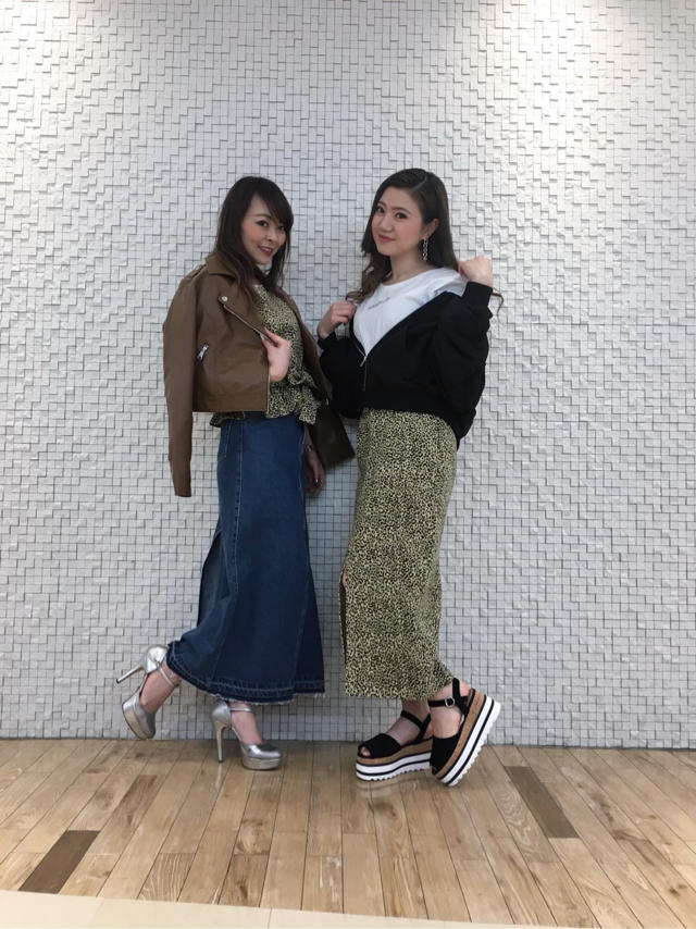 ヒョウ柄リンクコーデ（ゝ。∂）